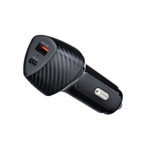 Φορτιστής Αυτοκινήτου USB-C & USB-A PD/QC 38W Forcell F-Energy Carbon CC50-1A1C Μαύρος