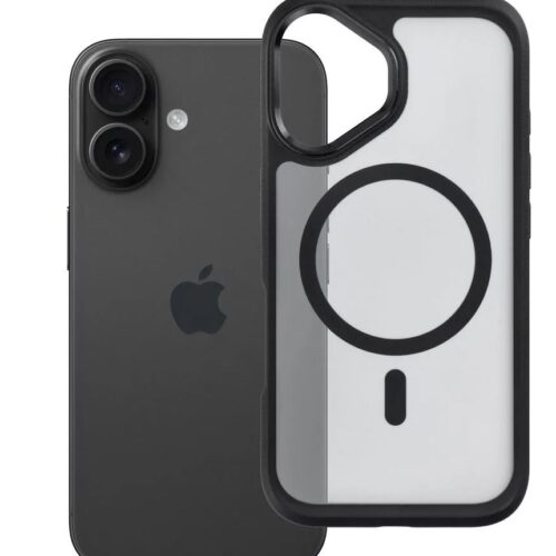 Θήκη iPhone 16 F-Protect Smoke Hybrid Premium MagSafe Forcell Μαύρη
