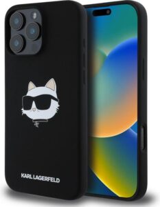 Θήκη IPHONE 16 Pro Max με MagSafe KARL LAGERFELD KLHMP16XSCHPPLK
