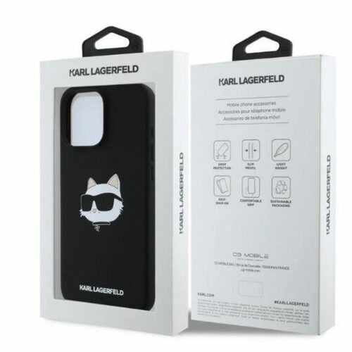 Θήκη IPHONE 16 Pro Max με MagSafe KARL LAGERFELD KLHMP16XSCHPPLK