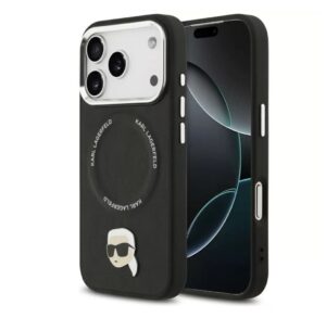 Θήκη iPhone 17 Pro Max MagSafe PU Karl Pin Karl Lagerfeld Μαύρη