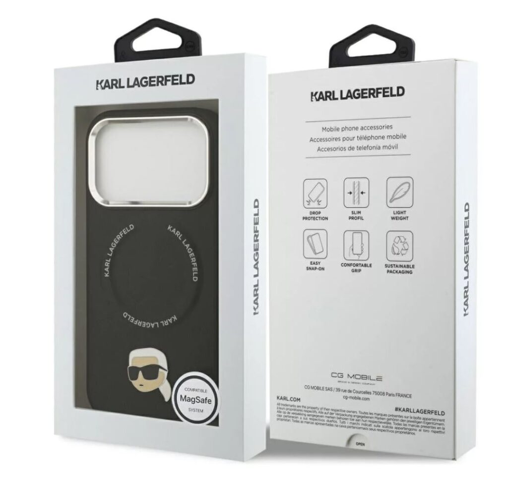 Θήκη iPhone 17 Pro Max MagSafe PU Karl Pin Karl Lagerfeld Μαύρη