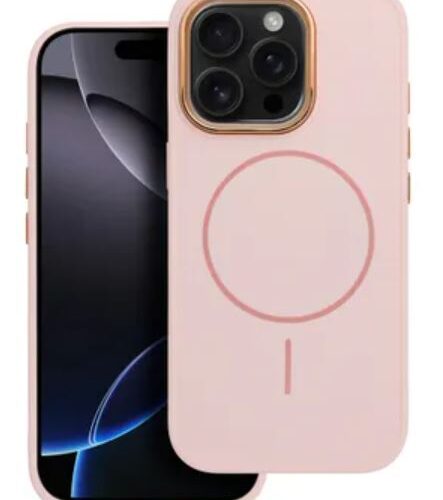 Θήκη iPhone 17 Pro / 18 Pro Frame Mag Cover MagSafe Ροζ Πούδρας