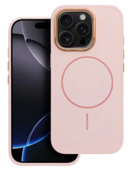Θήκη iPhone 17 Pro / 18 Pro Frame Mag Cover MagSafe Ροζ Πούδρας