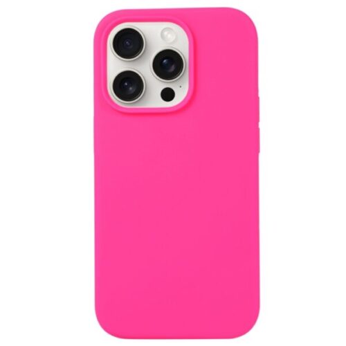 Silicone Case for Apple Iphone 16 pro Neon Pink