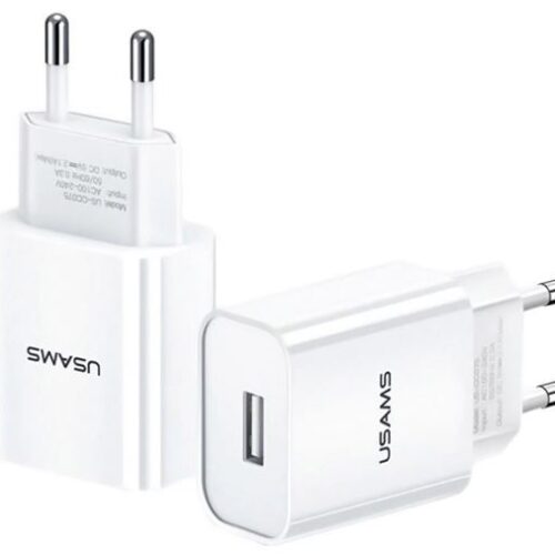 Φορτιστής Σπιτιού USB 2.1A USAMS T18 Λευκός