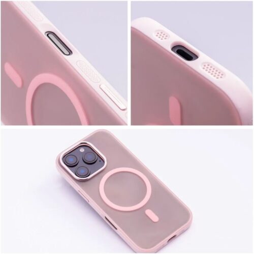 Θήκη iPhone 16 Flexline Mag Cover MagSafe Ροζ