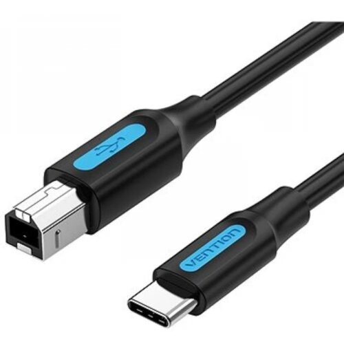 VENTION USB 2.0 Type-C Male to B Male 2A Print Cable 1M Black