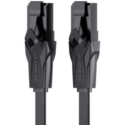 VENTION Flat Cat.6 UTP Patch Cable 1M Black (IBABF)
