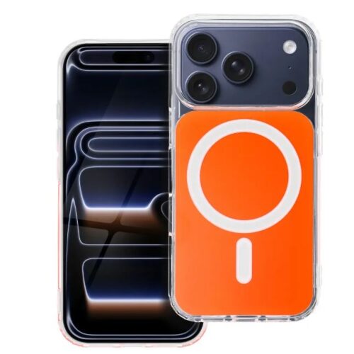 Θήκη iPhone 15 Pro Max Clear Fusion Mag Cover Συμβατή με MagSafe Hermes Orange
