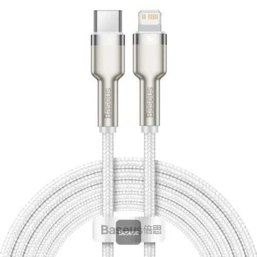 Καλώδιο Baseus Cafule Series Metal USB-C σε Lightning PD 20W 2m Λευκό