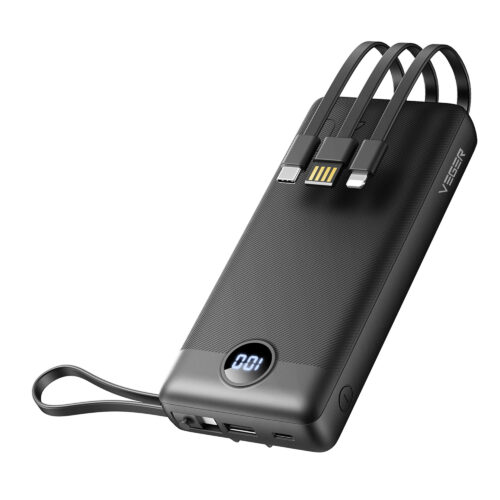Power Bank Veger C20 20000mAh με Θύρα USB-A & USB-C Μαύρο