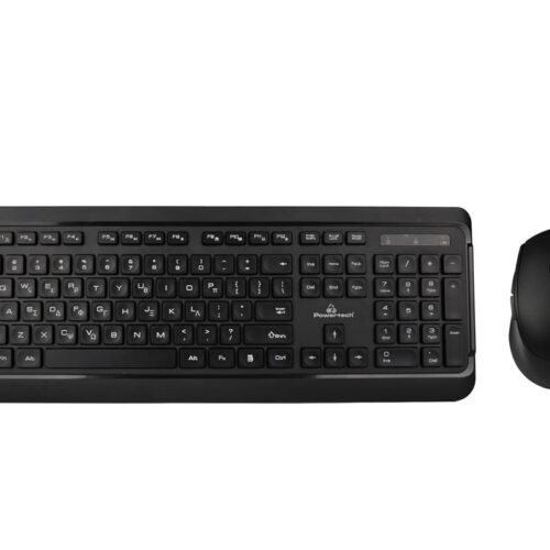 POWERTECH set ποντίκι & πληκτρολόγιο PT-1060, ασύρματο, 1600DPI, Μαυρο