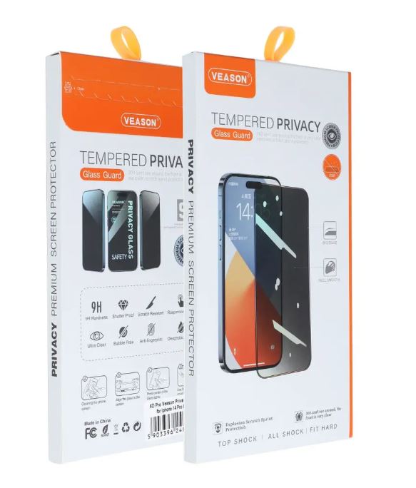 Privacy Glass 6D Pro Veason για iPhone 7 / 8 / SE 2020 / SE 2022 Μαύρο