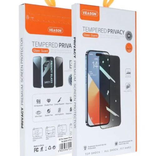 Privacy Glass 6D Pro Veason για iPhone 14 Pro Max Μαύρο