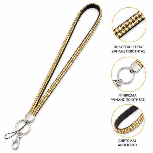 Sparkly Clip 40cm Κολιέ στρας Λουράκι για κινητό