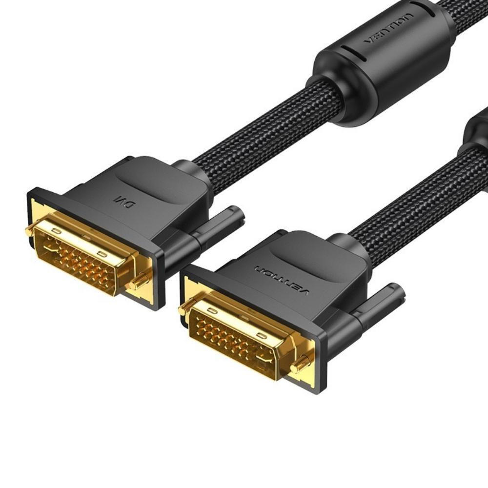 Vention Cable DVI-D male - DVI-D male 1m Μαύρο