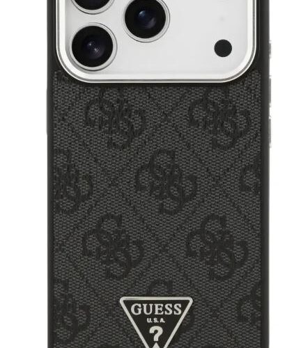Θήκη iPhone 17 Pro MagSafe PU 4G Triangle Logo Guess