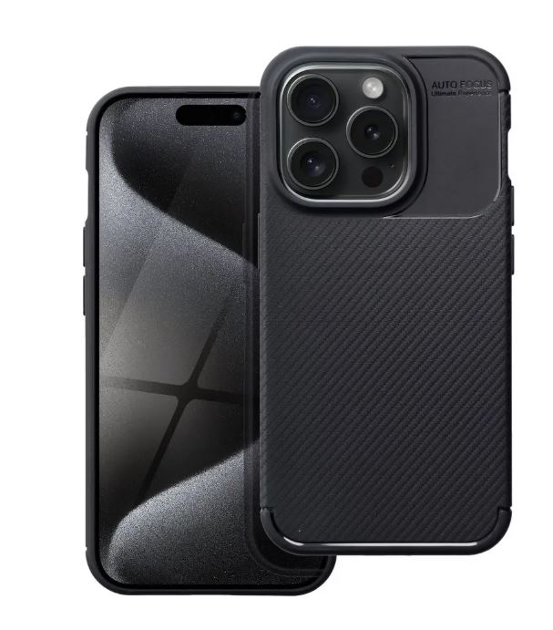 Θήκη Carbon Premium για iPhone 15 Pro Μαύρη