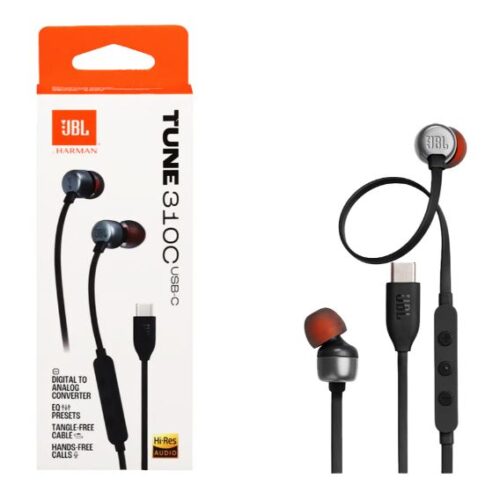 Ενσύρματα Ακουστικά JBL Tune 310C USB-C Μαύρα