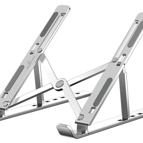 Powertech Βάση Στήριξης για Laptop έως 18" Ασημί