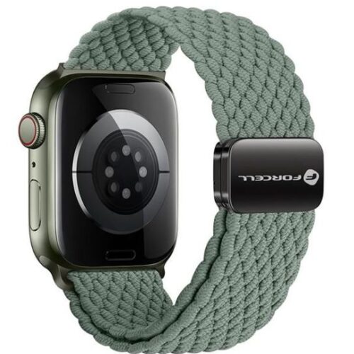 Λουράκι Apple Watch 42/44/45/49mm Νάιλον Μαγνητικό Forcell F-Design FA02 Χακί