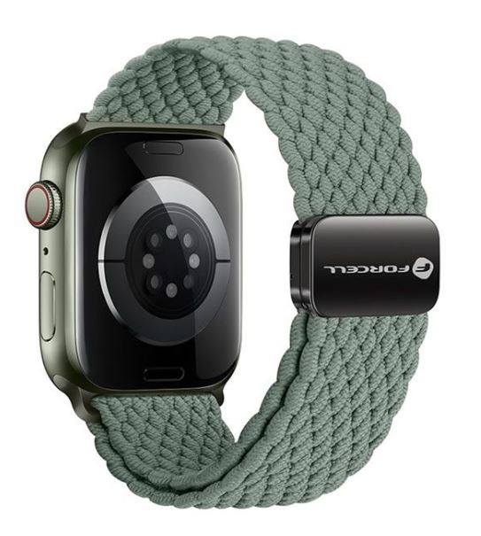 Λουράκι Apple Watch 42/44/45/49mm Νάιλον Μαγνητικό Forcell F-Design FA02 Χακί