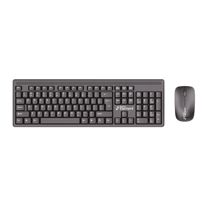 Ασύρματο Πληκτρολόγιο & Ποντίκι Element KB-255WMS v2.0