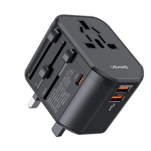 Φορτιστής Πρίζας Universal 20W USB-C & 2x USB USAMS US-CC179 Μαύρο