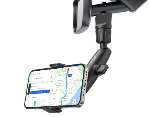 Βάση Κινητού Αυτοκινήτου για Καθρέφτη 360° Rixus RXHW65 Μαύρο