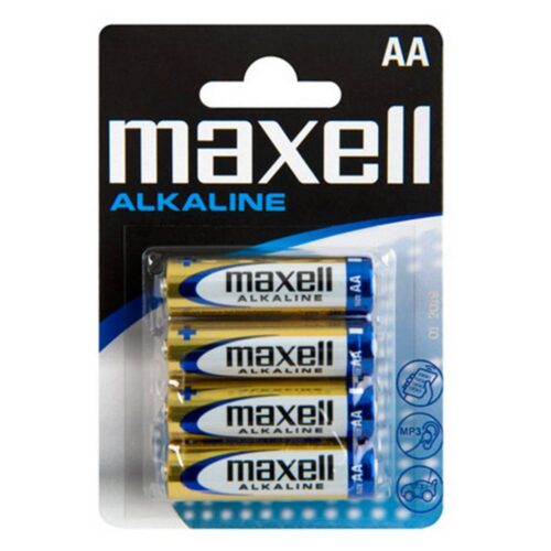 Αλκαλικές Μπαταρίες AA 1.5V Maxell – Συσκευασία 4 Τεμαχίων