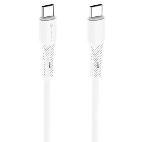 Καλώδιο Φόρτισης USB-C σε USB-C 60W 1m Forcell F-Energy Λευκό